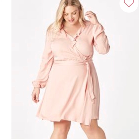 Dresses & Skirts - Pink wrap dress